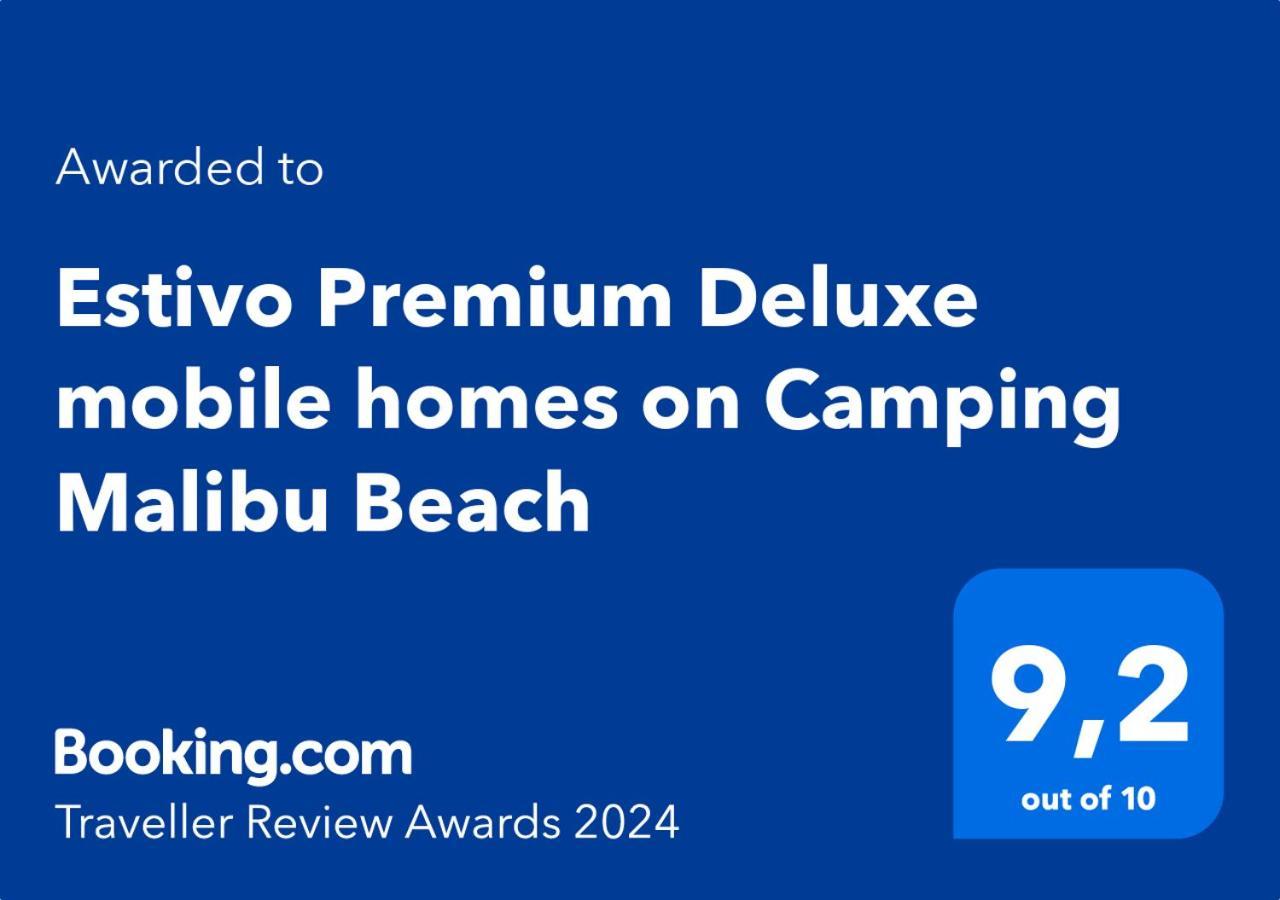 Estivo Premium Deluxe Mobile Homes On Camping Malibu Beach 利多迪迪耶索洛 外观 照片